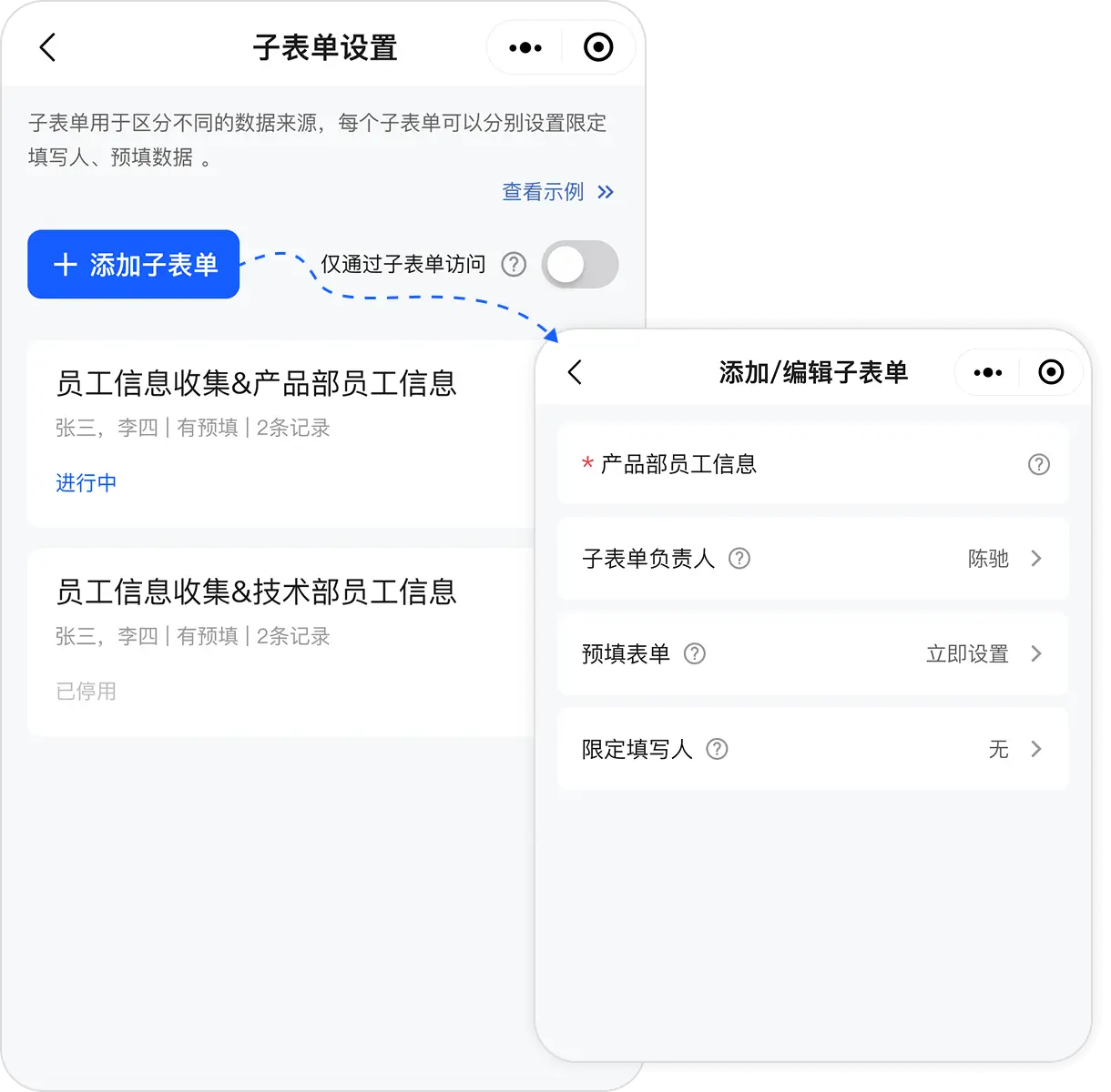 一表多发，无需重复创建